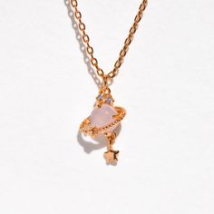 You'll have drops of Jupiter in your hair while wearing this beautiful necklace! Shop this best selling design now. Trendy Pendant Charm Necklace For Her, Trendy Pendant Charm Necklaces For Her, Trendy Pendant Charm Necklace Gift For Her, Trendy Pendant Charm Necklaces As Gift For Her, Cute Adjustable Clavicle Chain Necklace, Trendy Clavicle Chain Charm Necklace As Gift For Her, Rose Gold Crystal Necklace With Clavicle Chain, Rose Gold Clavicle Chain Crystal Necklace, Cute Clavicle Chain Pendant Jewelry