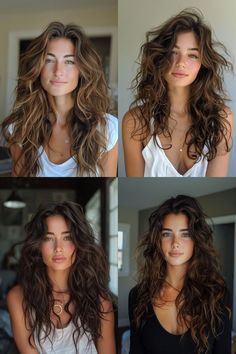 Beach Wave Haircut, Beachy Waves Long Hair, Texture Curls, Hairstyle Reference, 2023 Hair, Beach Wave Hair, Wavy Haircuts