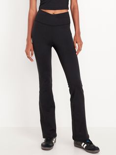 wrap-front waist go-dry wicks moisture breathable extra high waist is 1" higher than standard high rise sits above belly button fitted thigh boot-cut leg 31" regular inseam 29" petite inseam 34" tall inseam models are approx.  5'9" and wear sizes s (4), l (12), and xl (18)machine wash according to the care instruction label  . Best Holiday gift for Women , perfect Leggings for Christmas! Cut Leggings, Boot Cut Leggings, Perfect Leggings, Thigh Boot, Jack Black, Old Navy Women, Active Wear Leggings, Big And Tall, Belly Button