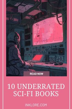 the cover for 10 underrated sci - fi books, with an image of a man in