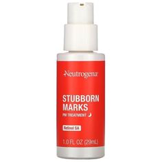 Neutrogena Stubborn Marks PM Treatment - 1oz.. Blind Pimple, Stubborn Acne, Pimples Under The Skin, Post Acne Marks, Flaking Skin, Benzoyl Peroxide, Natural Exfoliant, Acne Blemishes, Acne Marks