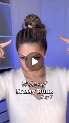 Daily Hair Tutorials 💇‍♀️ on Instagram: "Beautiful hair tutorials for you😍❤️ (via: @karlakazemi )" Hair Stylist Outfit, Simple Hairstyles, Beautiful Hairstyle, Natural Hair Tutorials, Hair Bun Tutorial, Hair Due, Messy Bun Hairstyles