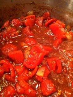 the food is prepared and ready to be cooked in the pot on the stove top