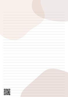 a notepad with an abstract design on the front and back side, lined in white paper