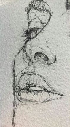 a pencil drawing of a man's face with the words creative pencil drawings ideas sketchbooks