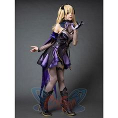 Fantasy Purple Cosplay Costume For Costume Party, Purple Fantasy Cosplay Costume For Costume Party, Purple Fantasy Cosplay Costume, Purple Fitted Cosplay Costume For Party, Elegant Costumes For Cosplay And Fantasy Events, Elegant Costumes For Fantasy And Cosplay Events, Fitted Fantasy Cosplay Costume In Purple, Fitted Purple Cosplay Costume For Fantasy Events, Anime Cosplay Costume For Party