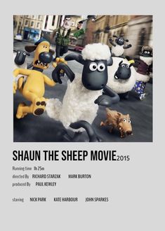 the sheep movie poster for shaun the sheep movie, with characters from various films