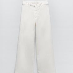 Zara White Marine Straight Jeans. Never Worn - In Great Condition! Message Me With Any Questions Or Offers Zara Marine Straight Jeans, Marine Straight Jeans, Zara Wide Leg Jeans, Dark Grey Jeans, Dark Wash Flare Jeans, The Marine, Zara White, Button Fly Jeans, Straight Leg Denim