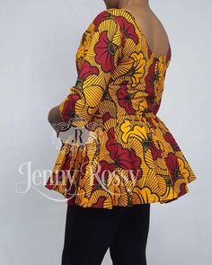 Ankara Pleated Peplum Top/African women clothing / print | Etsy Fitted Long Sleeve Peplum Top For Summer, Fitted Printed Blouse With 3/4 Sleeves, Fitted Floral Print Peplum Top, Fitted Blouse With Floral Print And 3/4 Sleeves, Fitted Floral Print Blouse With 3/4 Sleeves, Fitted Floral Print Top With 3/4 Sleeves, African Print Peplum Top, Modern African Clothing, Kitenge Fashion