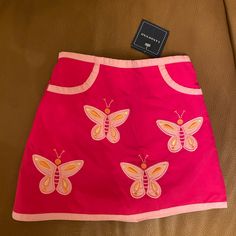 Nwt Girls Lands’ End Size 3t Pink Butterfly Cotton Skort. Adorable! Smoke-Free Home. Cute Cotton Bottoms For School, Cute Cotton School Bottoms, Playful Bottoms For School In Spring, Pink Cotton School Bottoms, Playful Pink Bottoms For School, Fun Cotton Bottoms For School, Playful Fitted Bottoms For School, Cute Playtime Shorts With Pockets, Cute Shorts With Pockets For Playtime