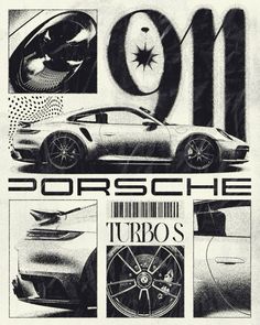 an advertisement for the porsche turbos