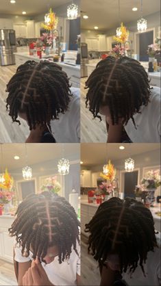 Twist Light Skin Men, Middle Part Twists Men, Men Short Dreads Styles Black Man, Juicy Twists Men, Black Dude Hairstyles, Men’s Protective Hairstyles, Short Curly Hair Black Man, 2 Strand Twist Braids