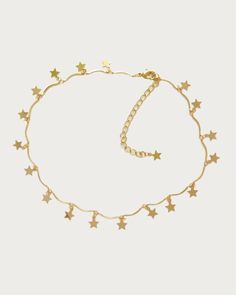 Star Choker Necklace | En Route Jewelry Celestial Gold Choker Necklace, Star-shaped Metal Choker As Gift, Star-shaped Metal Choker For Gift, Adjustable Star Choker, En Route Jewelry, Star Choker, Best Bond, Star Necklace Gold, Cherry Earrings