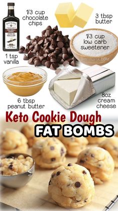 Keto Cookie Dough, Low Carb Sweeteners, Keto Dessert Easy, Keto Fat, Keto Cookies, Keto Dessert Recipes, Low Carb Keto Recipes, Low Carb Desserts, Keto Snacks