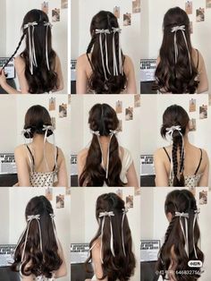 Cute Hairstyles Using Clips, Kimono Hairstyle Long Hair, Cute Ways To Style Long Hair, Hairstyle Clip In Hair, Cute Hair Styles With Bow, Hair Styles Chinese, Cute Chinese Hairstyle, Cute Hairstyles For Long Hair Braids, Chinese Girl Hairstyles