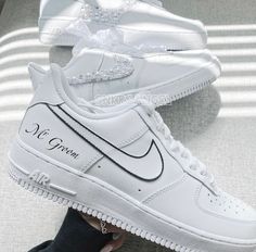 Groom sneakers for wedding, bachelorette party  Brand new with box Groom Sneakers Wedding, Black White Bachelorette, Wedding Trainers, Groom Wedding Shoes, White Air Force Ones, Snicker Shoes, Sneakers Air Force, White Bachelorette, Couple Sneakers