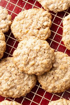 cookies on a cooling rack ready to be eaten