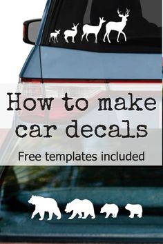 car decals with the words how to make car decals