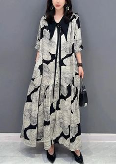 Elegant Literary Vintage Loose Splicing Maxi Dress Spring Casual Maxi Dress With Splicing, Casual Summer Maxi Dress With Splicing, Casual Gray Patchwork Dress, Chiffon Dress Summer, Long Chiffon Dress, Chiffon Summer Dress, Grey Shirt Dress, Islamic Dress, Trendy Girl