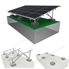 an image of a solar power station with two poles and one pole attached to it