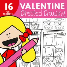 valentine's day activity for kids to practice drawing