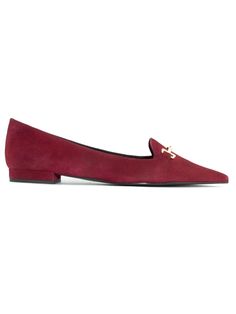 Bordeaux suede Argia loafer with pointed design, gold-colored metal horsebit, black leather interior, heel height 2 cmComposition: Leather, 100% Elegant Suede Pointed Toe Flats For Work, Fall Workwear Pointed Toe Suede Flats, Chic Suede Pointed Toe Flats For Work, Chic Suede-lined Loafers For Work, Formal Suede Pointed Toe Flats For Fall, Pointed Toe Flats With Metal Feet For Work, Workwear Pointed Toe Flats With Metal Feet, Chic Suede Flats For Business Casual, Chic Suede Pointed Toe Loafers