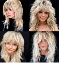 Brunette Medium, Rocker Hair, Shaggy Long Hair, Blonde Hair With Bangs, Blonde Short, Red Fall, Hair With Bangs, Peinados Fáciles Para Cabello Corto, Edgy Hair