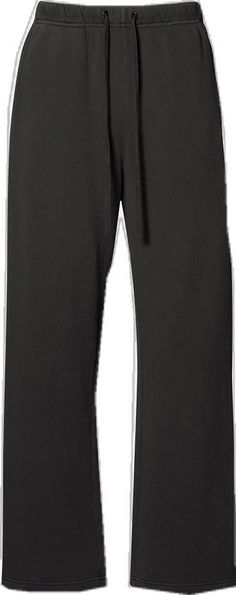 Oversized Drawstring Sweatpants For Loungewear, Oversized Sweatpants With Drawstring For Loungewear, Wide Leg Joggers With Drawstring For Loungewear, Relaxed Fit Activewear For Loungewear, Relaxed Fit Wide Leg Sweatpants With Drawstring, Cotton Athleisure Activewear Straight Pants, Relaxed Fit Wide-leg Sweatpants With Drawstring, Cotton Wide Leg Pants For Streetwear Athleisure, Black Cotton Wide Leg Pants With Drawstring