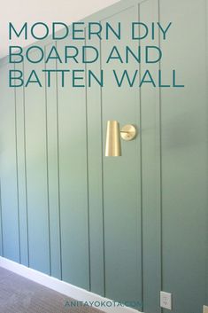 the modern diy board and batten wall