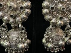 Tribal Silver Rajasthani These Are Elaborate With Upper and - Etsy Ceremonial Heavy Danglers, Vintage Jhumkas For Wedding, Heavy Silver Chandelier Earrings For Formal Occasions, Traditional Handmade Chandelier Earrings For Formal Events, Traditional Silver Chandelier Earrings For Ceremonial Occasions, Traditional Chandelier Earrings For Ceremonial Occasions, Ornate Earrings For Rituals, Vintage Wedding Danglers With Intricate Design, Pacific Grove