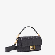 Fendi Baguette Black, Fendi Baguette Bag, Fendi Logo Design, Fendi Store, New In Fashion, Dream Bags, It Bag, Fendi Baguette, Bag Collection