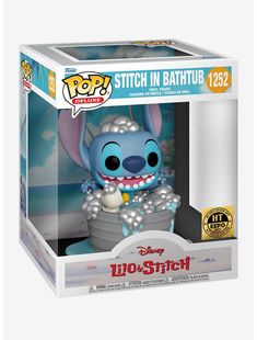 stitch in bathtub pop vinyl figure from disney's lilo - stitch series