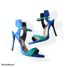 Never Worn! Brand: Lfl Fitted Blue Synthetic Sandals, Shoes Color, Shoes Women Heels, Women's Shoes, Shoes Heels, Color Blue, Women Shoes, Heels, Women Shopping