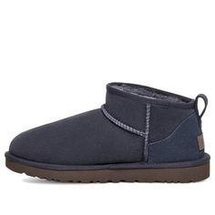 (WMNS) UGG Classic Ultra Mini Boot 'Eve Blue' 1116109-EVB Eve Blue Uggs Outfit, Navy Blue Wishlist, Navy Blue Uggs, Uggs Ultra Mini, Blue Uggs, 2025 Wishlist, Ultra Mini Uggs, Ugg Ultra Mini, Ugg Classic Ultra Mini