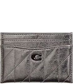 COACH Quilted Metallic Essential Card Case | Dillard's Coach Card Case, Hello Kitty Decorations, Silver Card, Dillard's, Card Case, Clothing Accessories, Card Holder, Hello Kitty, Kitty