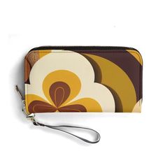 Kate McEnroe New York Groovy Flower Power Retro Leather Continental WalletWalletsN79R3VKY - 1 Retro Wallets With Interior Card Slots, Retro Bags With Card Slots For Daily Use, Retro Brown Bags With Card Slots, Retro Brown Bag With Card Slots, Retro Wallets With Card Slots For Everyday Use, Retro Brown Wallet For Everyday Use, Vintage Multicolor Wallet For Everyday Use, Vintage Multicolor Wallets For Everyday Use, Vintage Multicolor Wallet For Daily Use