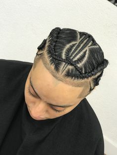 Gangsta Braids Men, Boy Plaits Hairstyles, Clavish Braids Boys, Fishbone Braids For Men, Mens Fishbone Braids, Crazy Braids, Plait Styles, Boys Hairstyles