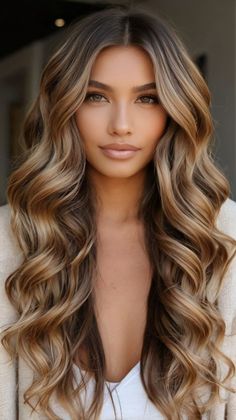 Brown Hair Blonde Balayage, Brunette 2024, Straight Hair Ideas, Hair Care Ideas, Woman Curly Hair, Style Wavy Hair, Ombré Balayage, Curly Hair Style, Balayage Ideas