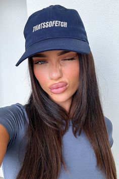 THATSSOFETCH Cap - Navy – Thats So Fetch US Casual One-size Visor Cap, Adjustable Casual Visor For Streetwear, Lounge Sweater, Winter Wedding Guests, Dresses Date Night, Baby Crop Top, So Fetch, Long Sleeve Casual Dress, Summer Party Dress