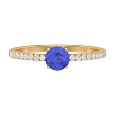 Product Details It is a Classic Ring for Women featuring Round Shape Tanzanite as Solitaire embellished in Prong Setting with Round Shape Diamond stones as Side Stones embellished in Pave Setting. Product Information SKU SHP-RINGS102024571 Width 3.2 mm Height 5 mm Weight 1.90 gm (Approximate) TANZANITE INFORMATION No.of Stones 1 Pieces Total Weight 0.54 Carat (Approximate) Dimension(approx) Round-5X5 mm-1 Pcs Color Blue Cut Brilliant Shape Round Setting Type Prong-Setting Quality Grade AAA DIAMO Diamond Jewelry With Side Stones, Round Diamond Jewelry With Side Stones, Formal Rings With Side Stones, Tanzanite Diamond Ring With Center Stone, Gold Jewelry With Side Stones Round Cut, Anniversary Sapphire Jewelry With Side Stones, Yellow Gold Sapphire Ring With Center Stone, Tanzanite Diamond Ring With Diamond Accents, Tanzanite Rings With Diamond Accents In Round Cut