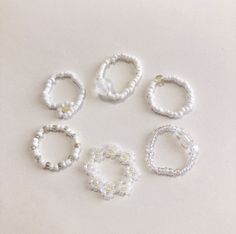 Ring Ideas Aesthetic, Beaded Ring Ideas, Beaded Ring, Ring Ideas