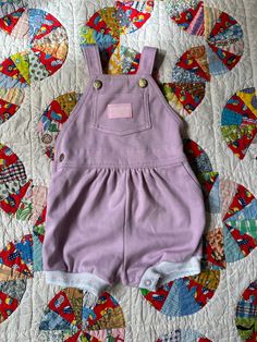 Purple vintage Oshkosh soft bubble overalls with the sweetest floral cuff.  Size 12 months  Good vintage condition Purple Cotton Bubble Romper For Spring, Vintage Oshkosh, Floral Cuff, Kids Overalls, Purple Vintage, Sweet Floral, To My Daughter, 12 Months, Favorite Outfit