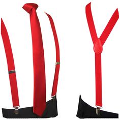 PRICES MAY VARY. New quality material makes easy to tie Suspender size: suspender width is 1", length adjustable and total length Up to 40".;Tie size:2.36 inches (6cm) wide and 58 inches(147cm)long Package include: suspender+necktie Refund: You can apply for a refund if you are not satisfied Suspender with 3 strong clips - Our suspenders' clips made of high quality strong metal, not easy to rust, not easy to fall off and not easy deformation. Brand:JEMYGINS
Package:necktie+suspender 
Occasions:B Grooms Men Attire, Roaring 20s Birthday Party, Men Attire, Grooms Men, Red Suspenders, Red Images, Black Suspenders, Black Clothing, Tie Set