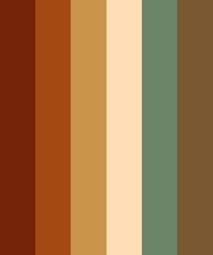 the color palette is brown and green