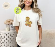 "Duck Duck Shirt, Duckling Shirt, Goose Tshirt,  Duckling Adult - Toddler Tee, Duck T Shirt, Gift for Her, Cute Shirt 📣 Please check all photos for details. 📣 Use \"Add message to Seller\" link on the checkout page to send a message or important details for your order. 📣 We use Bella Canvas and Gildan when we have a shortage of stocks. 📣 Our printing method is DTF, Premium Vinyl and Heat Press. ♥ HOW TO ORDER ♥ 1- Please, Check and Review all Photos. 2- Select your shirt type, shirt size, shirt color from drop down menus and Choose your quantity. 3- Choose Your TEXT Color. Please add your text color on to the personalization box if applicable. 4- Click \"Add To Cart\". You can go back to add more product anytime you want, or you can complete the checkout process. 7- Finally, Your Custo Cookie Shirt, Island Fashion, Botanical Shirt, Cat Lover Shirt, Skeleton Shirt, Checkout Page, Halloween Tees, Flower Shirt, Retro Halloween