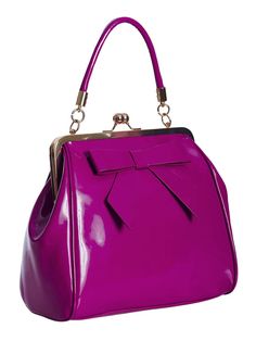 Formal Pink Bag With Hasp Closure, Pink Formal Bag With Fold Over Clasp, Formal Pink Bag With Fold Over Clasp, Pink Evening Bags With Fold Over Clasp, Vintage Purple Party Bag, Vintage Purple Party Bags, Poison Arrow, Unusual Handbags, Color Magenta