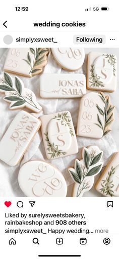 some cookies that are on top of a table