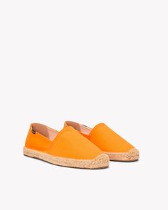 The Original Espadrille - Dali Colors - Seasonal - Caqui Orange - Men' – Soludos Slip-on Espadrilles With Textured Footbed For Vacation, Summer Beach Slip-ons With Textured Sole, Comfortable Slip-on Espadrilles For Summer, Summer Beach Flat Slip-ons, Comfortable Slip-ons For Summer Vacation, Summer Vacation Slip-ons With Rubber Sole, Rubber Sole Slip-ons For Summer Vacation, Summer Everyday Slip-ons With Removable Insole, Summer Everyday Slip-ons With Round Toe