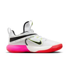 Nike React Hyperset 'White Pink Orange' DJ4473-121 - KICKS CREW Volleyball Shoes, Nike React, Fashion Performance, Sneaker Collection, Training Shoes, Stylish Sneakers, Perfect Pair, Pink And Orange, Your Perfect