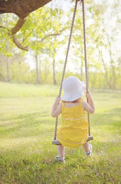 Honeysuckle Cottage, Tree Swing, Cottage Life, Yellow Houses, Summer Yellow, Country Garden, Garden Cottage